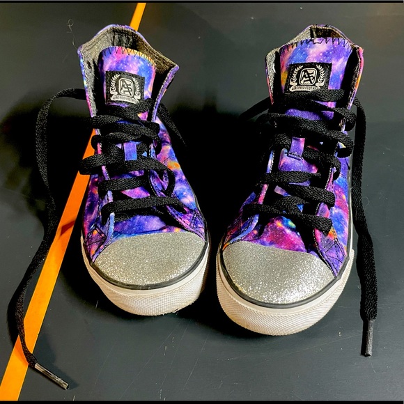 converse galaxy glitter high top